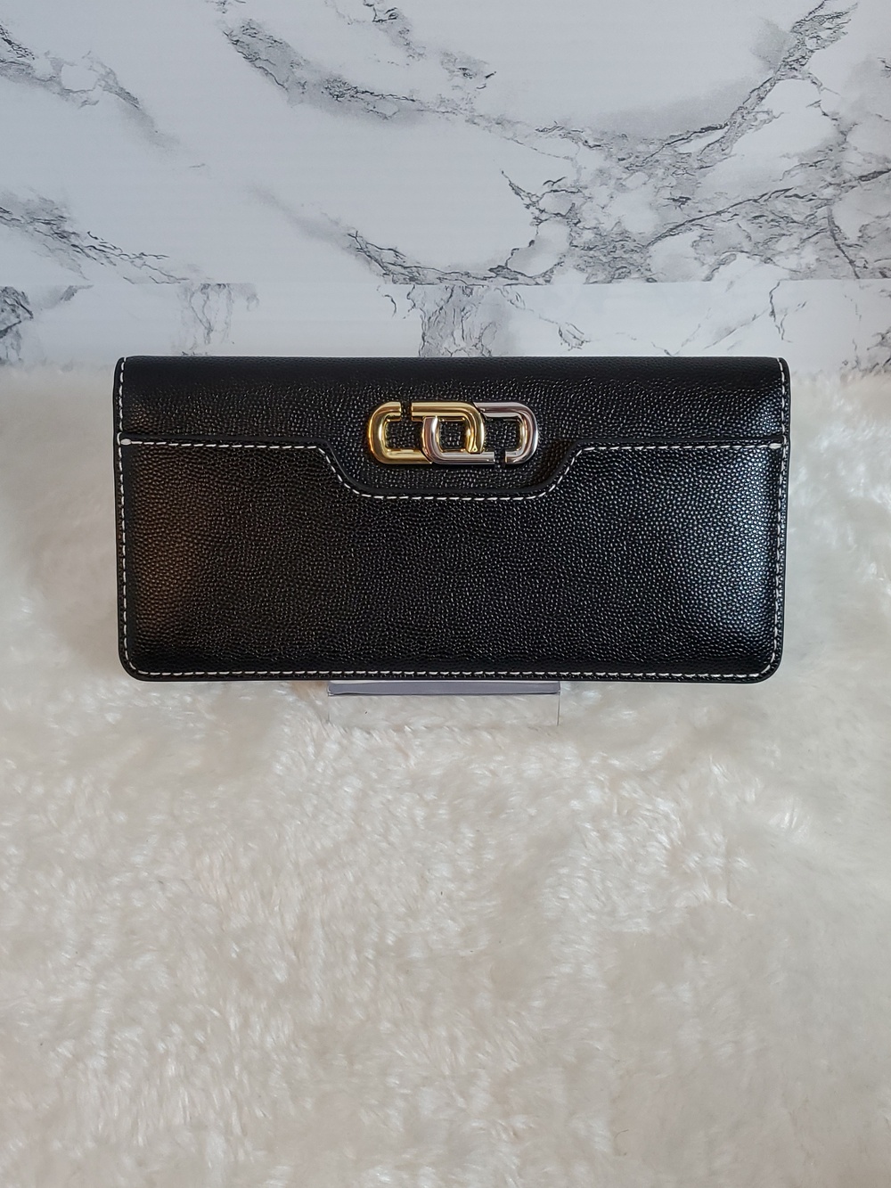 Marc Jacobs The J Link Open Faced Black Wallet NWOT